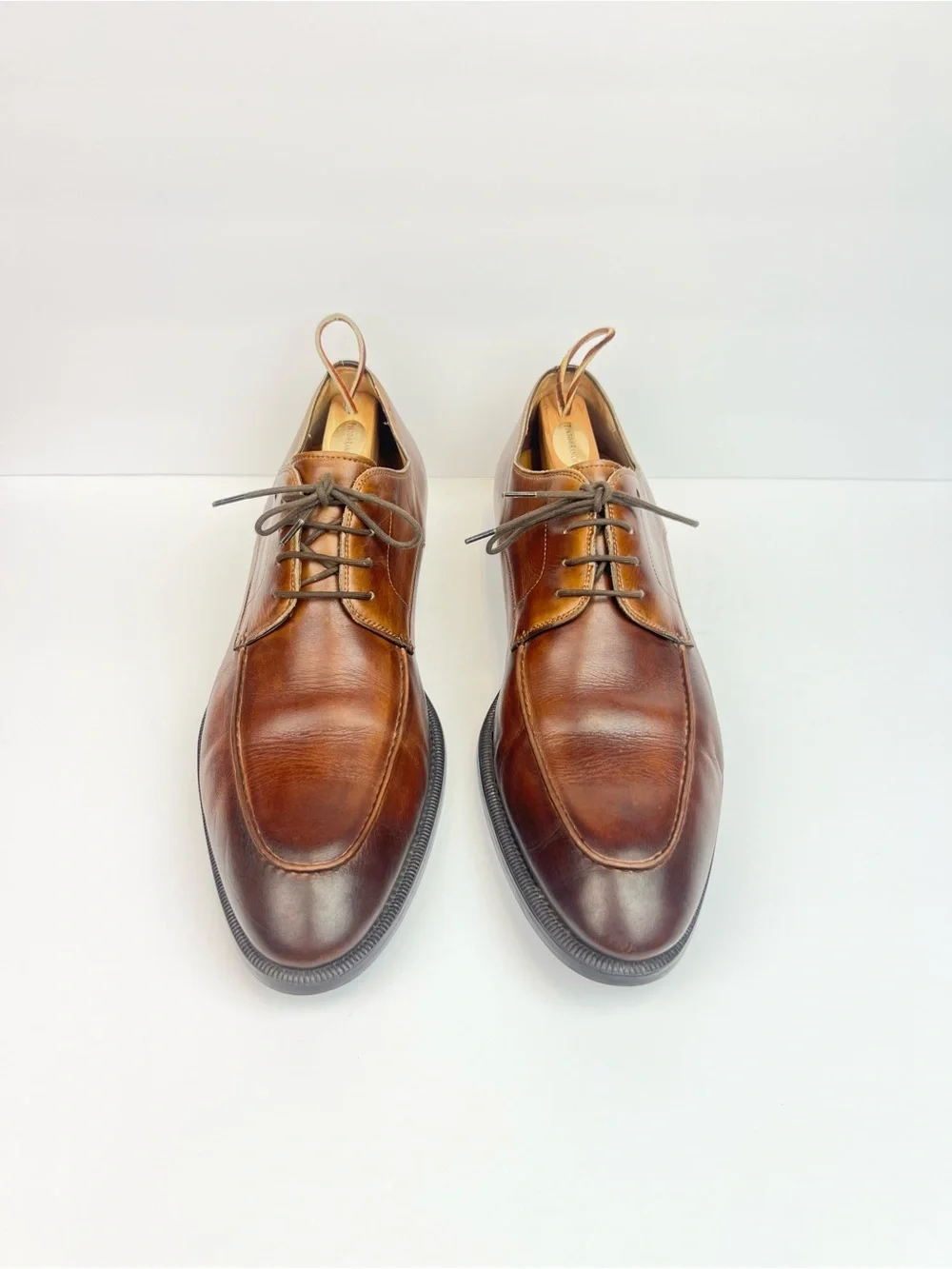 Magnanni Alva Moc Toe Loafers Sz 13 Tobaco brown Leather $425 Slip On 23335